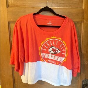 Fanatics Kansas City Chiefs cropped Tee women’s XL